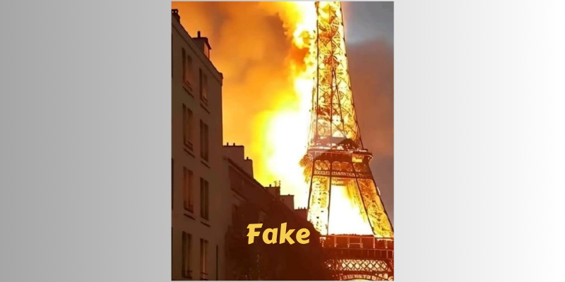 Eiffel Tower Fire