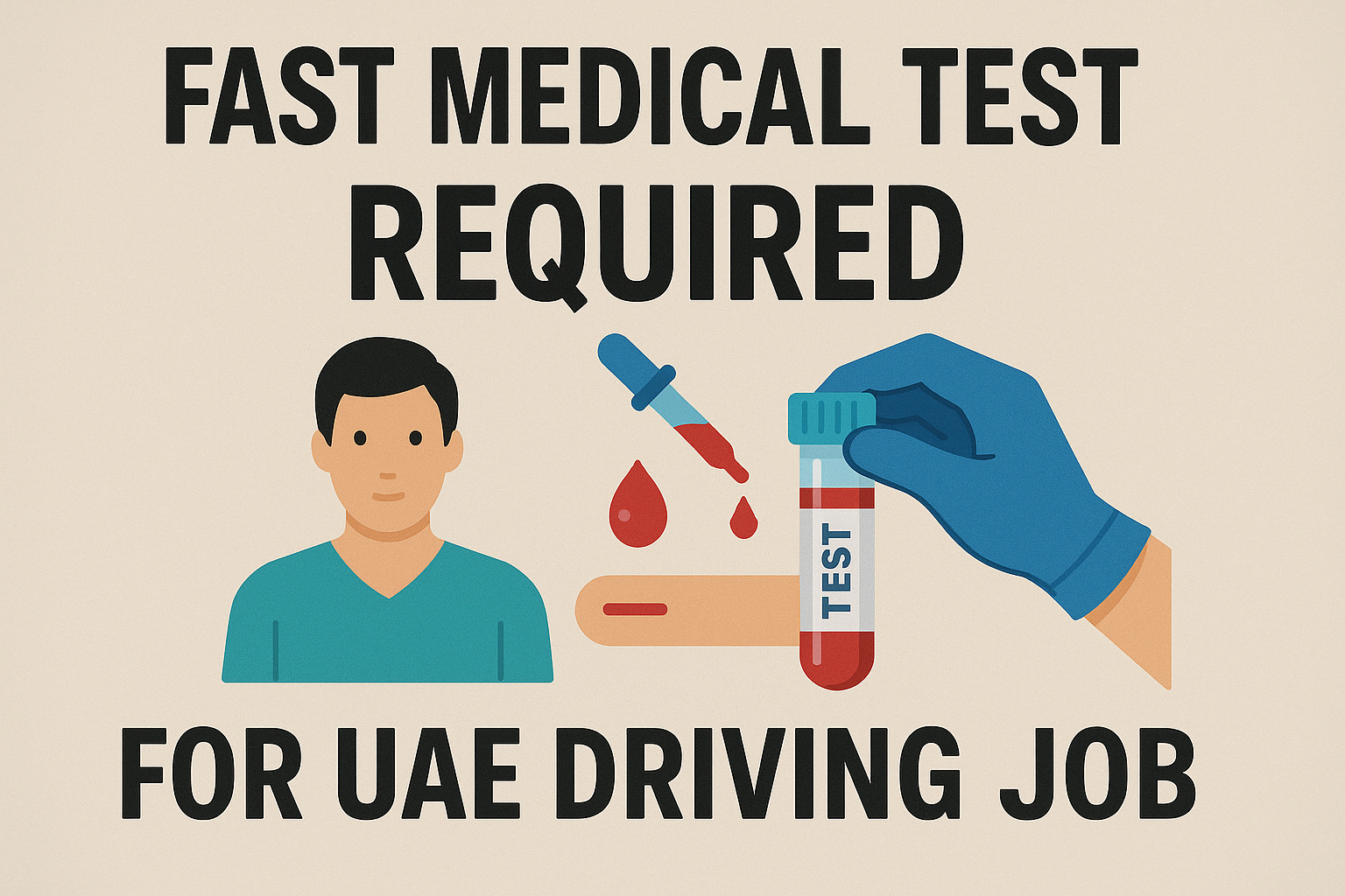 Fast Medical Test Required for UAE Driving Job