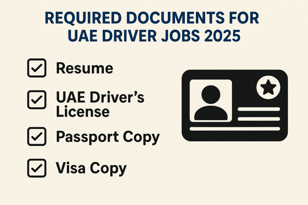 Required Documents for UAE Driver Jobs 2025